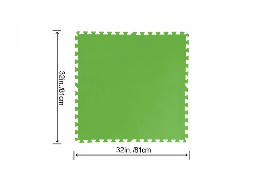 Мягкая модульная подстилка "Пазл" (78x78см 9шт), 5.47м2 8шт/уп